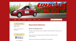 Desktop Screenshot of expresslanedeliveries.com